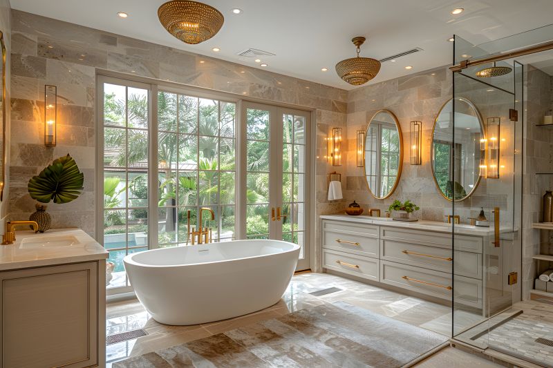Freestanding Tub in a Spa Setting